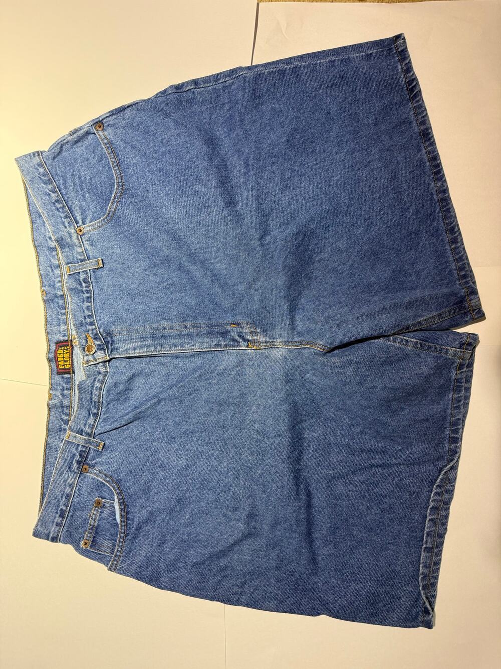 Vintage Faded Glory Medium Wash Denim Shorts / Jorts